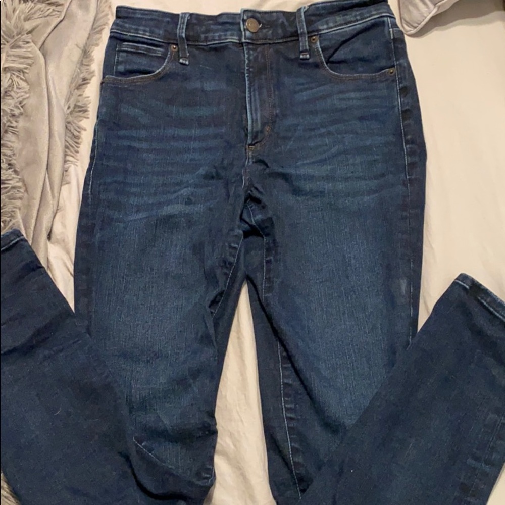 High waisted skinny jeans